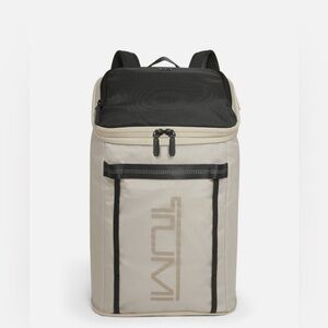 TUMI Chalk and Black Packable Backpack